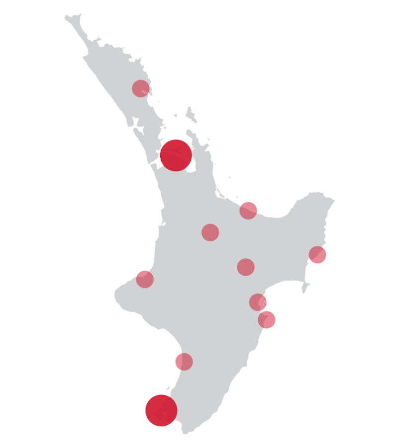 Teltrac North Island coverage map