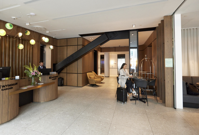 Wyndham Garden Hotel reception