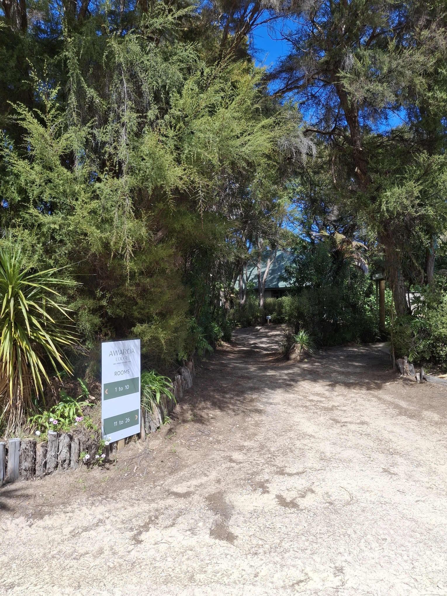 Awaroa Lodge Abel Tasman arrival