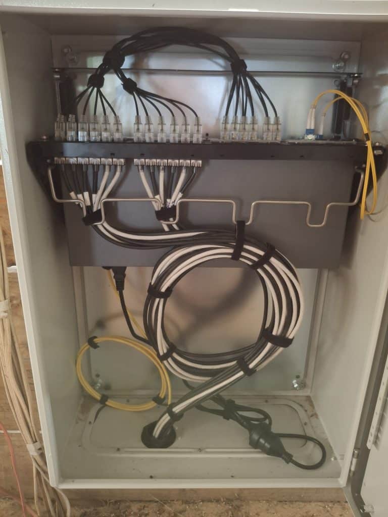 Awaroa Lodge cabling installation